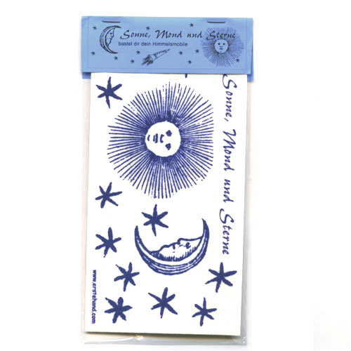 Sonne, Mond und Sterne. Mobile aus Filz zum Basteln