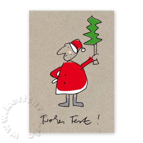 Frohes Fest! - sympathische Weihnachtskarten auf Recyclingkarton