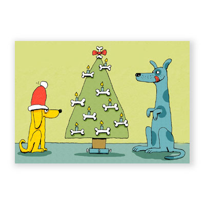 Hundeweihnacht, Weihnachtskarten