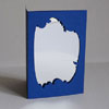 Passepartoutkarten in blau