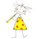 Mädchen mit Klarinette, Illustrationen