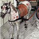 Pferd vor Kutsche, Illustration