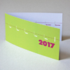 2018, Neujahrskarten mit Zeitstrahl