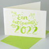 Ein entspanntes 2025 - grüne Neujahrskarten mit Handlettering