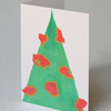 Christbaum mit Kugeln, Weihnachtskarten
