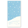 blaue Weihnachtskarten mit Lochung