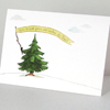 Weihnachtskarten mit verkleidetem Weihnachtsbaum