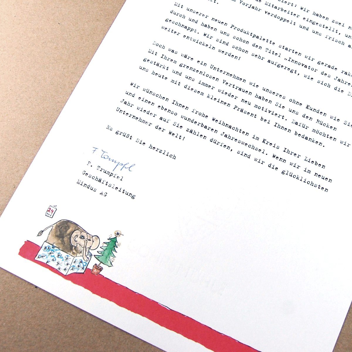 witziges Weihnachts-Briefpapier für Ihre persönliche Weihnachtsbotschaft