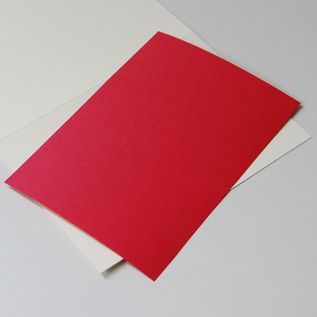 rote Einlegeblätter 14,5 x 10,1 cm, für Klappkarten