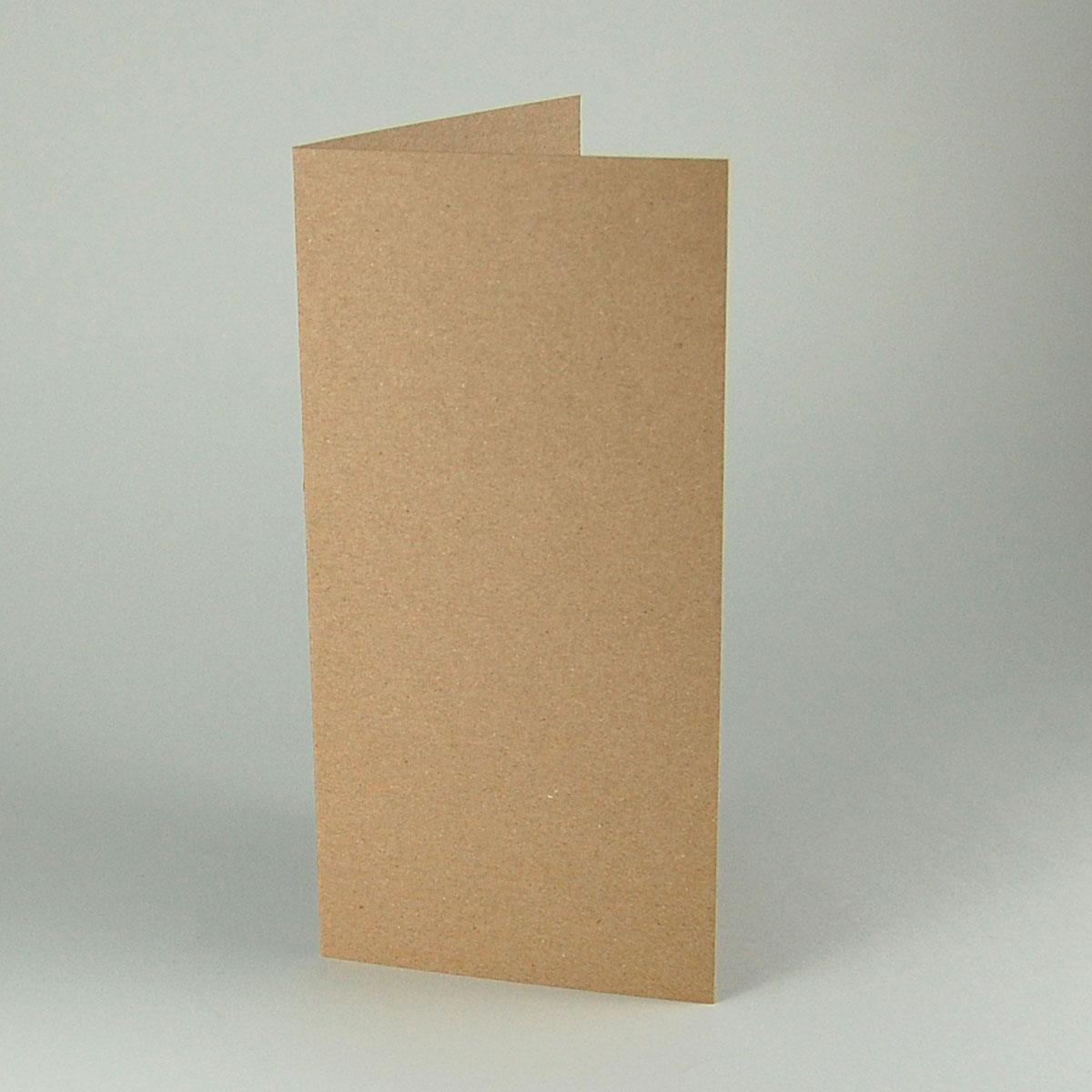 Blanko-Klappkarten aus braunem Recyclingkarton