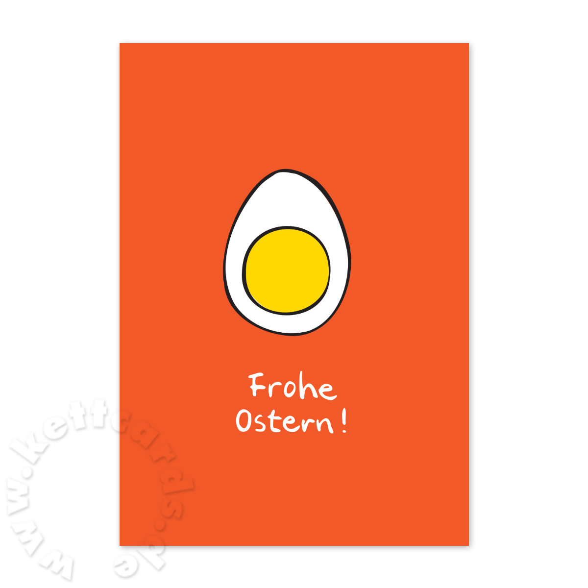 Frohe Ostern, Osterkarten mit Ei