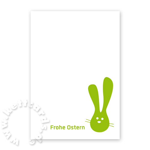 Frohe Ostern - Design-Osterkarte