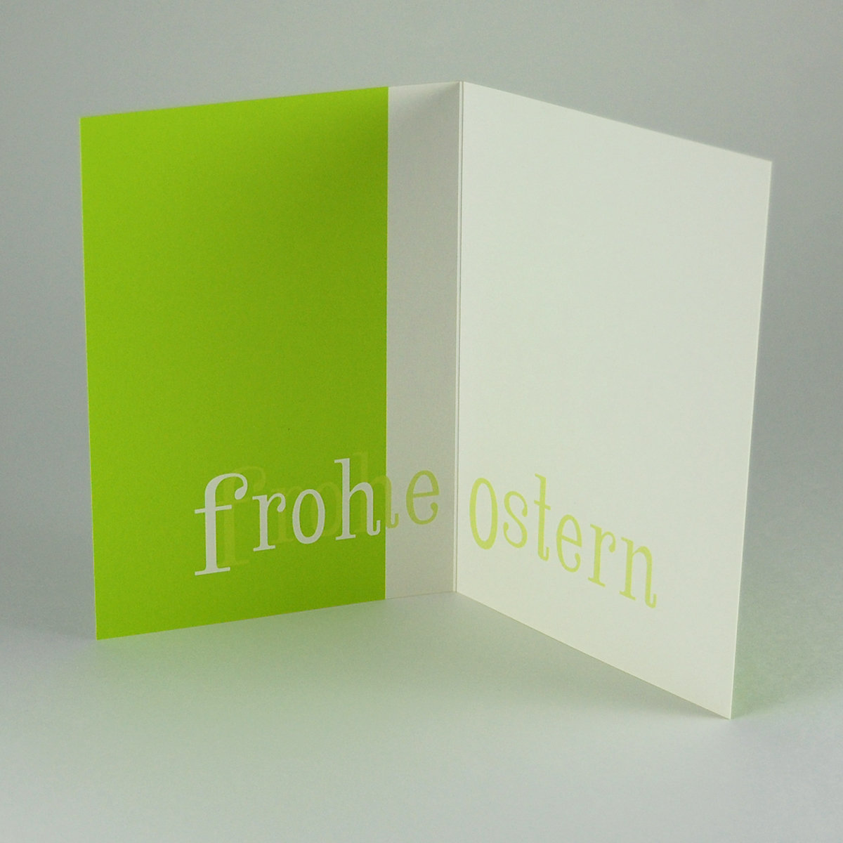grüne Design-Karten für Ostern