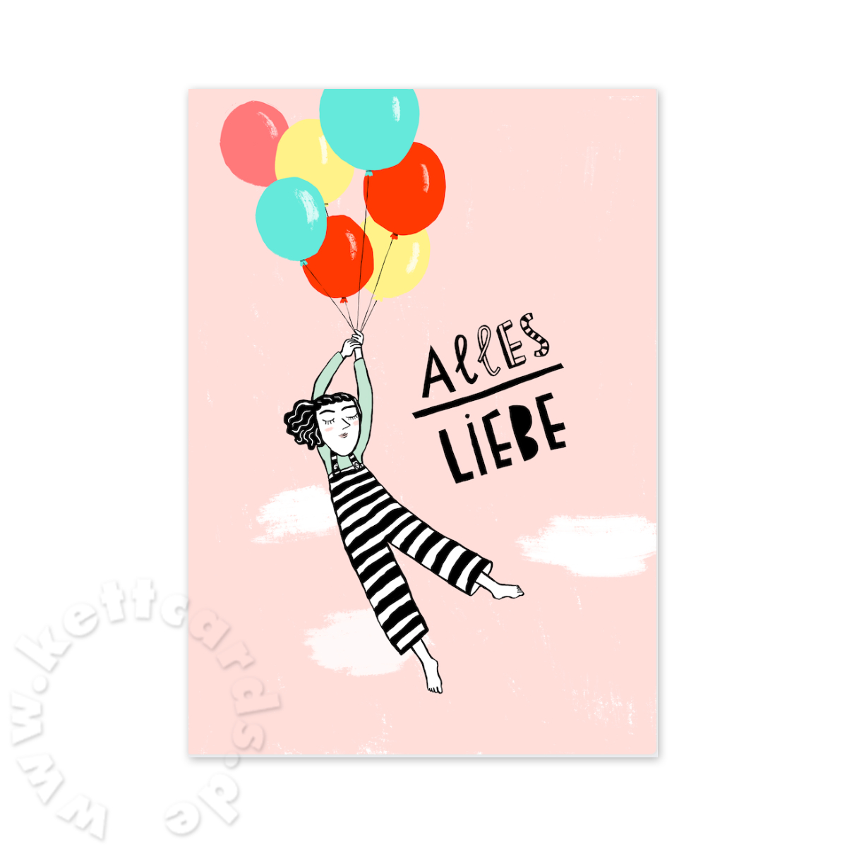Alles Liebe, Recycling-Grußkarten