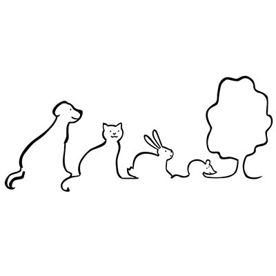 Illustration für das Logo eines Tierbestattungsinstitutes, Illustrationen