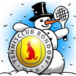 Vignette für einen Tennisclub, Bleistift, digital bearbeitet und koloriert in Verbindung mit vorhandenem Logo