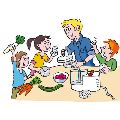 Erklären, Für Kinder Kochen, Barmer GEK, Cartoon