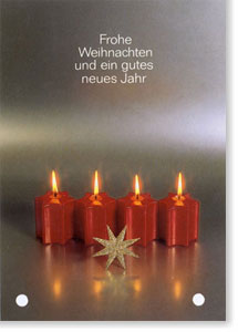 Weihnachtskarten aus der DDR, abgeheftet