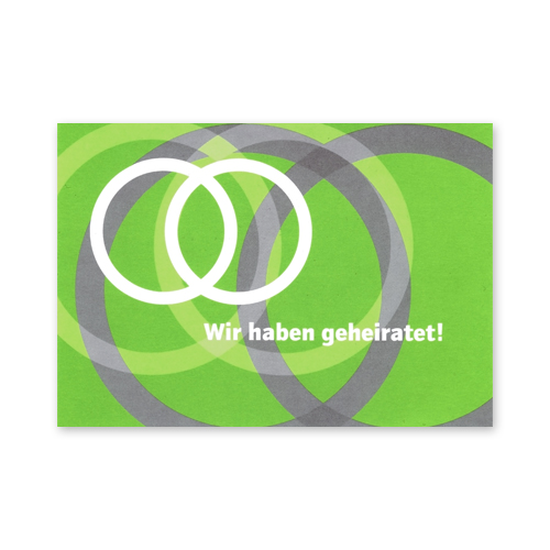 grüne Postkarten-Rückseite