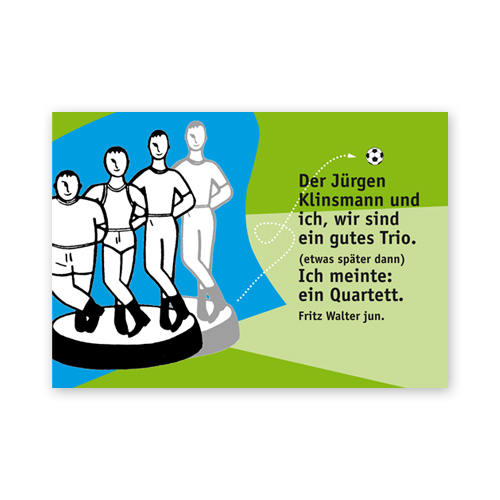 Fußball-Postkarten, Das Trio