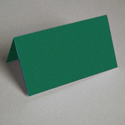 hochwertige dunkelgrüne blanko Tischkarten, 6 x 11 cm