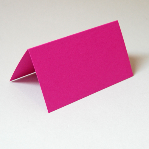 pinke blanko- Tischkarten zum Hinstellen, 6 x 11 cm
