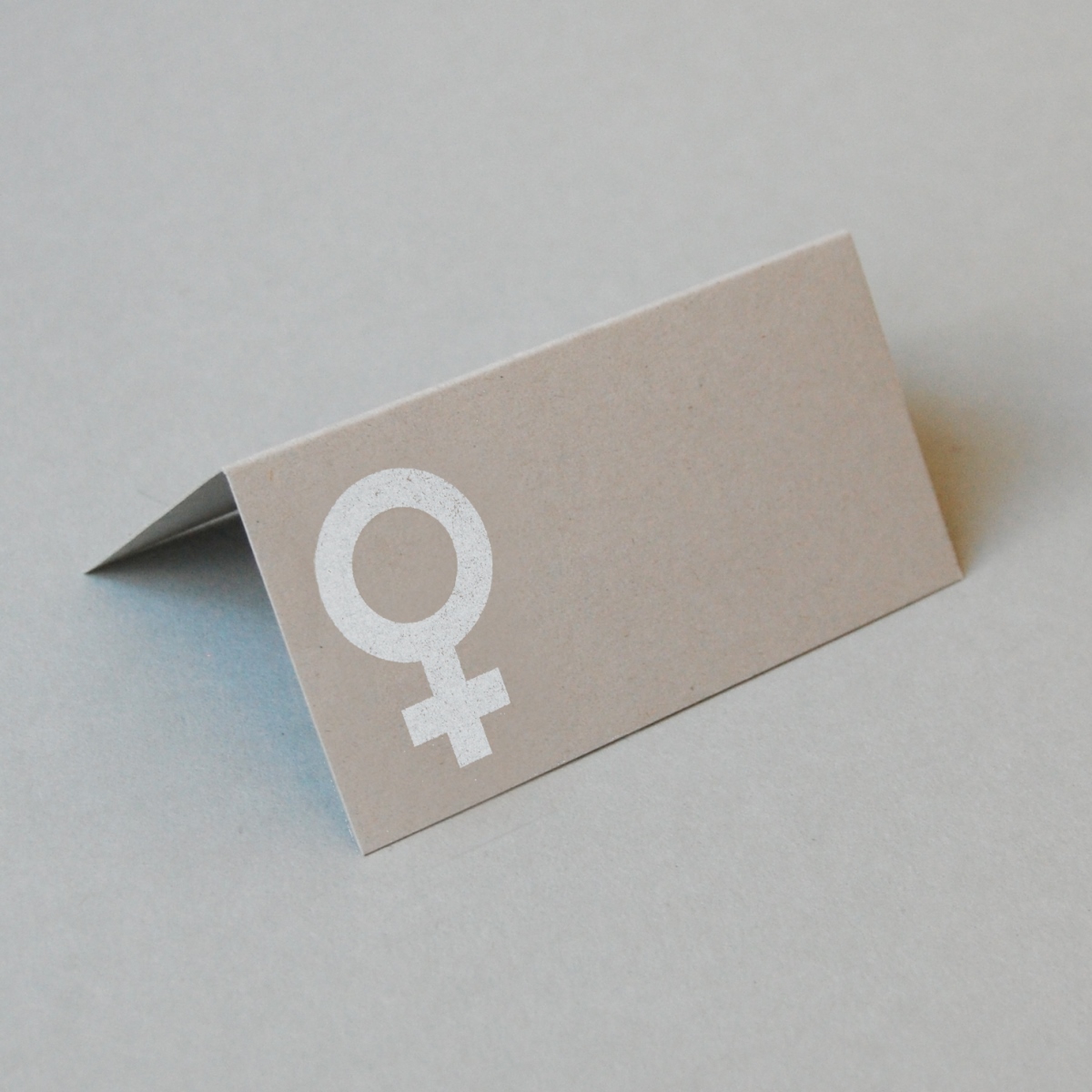 Venussymbol, Recycling-Tischkarten für Frauen