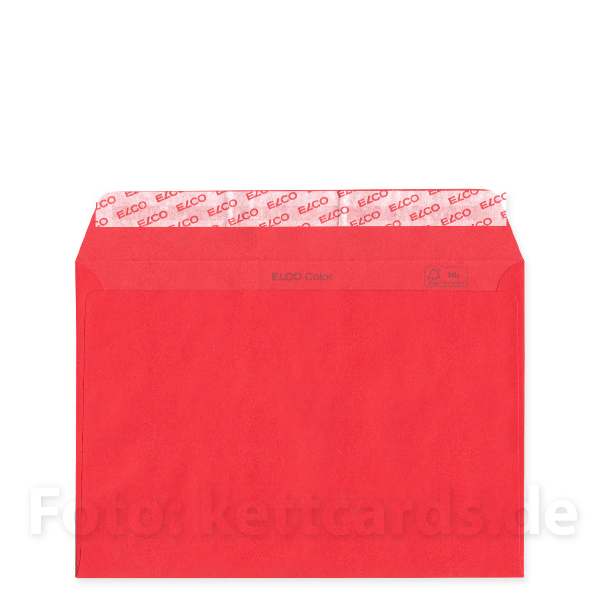 rote Umschläge DIN C5 haftklebend, Elco office color