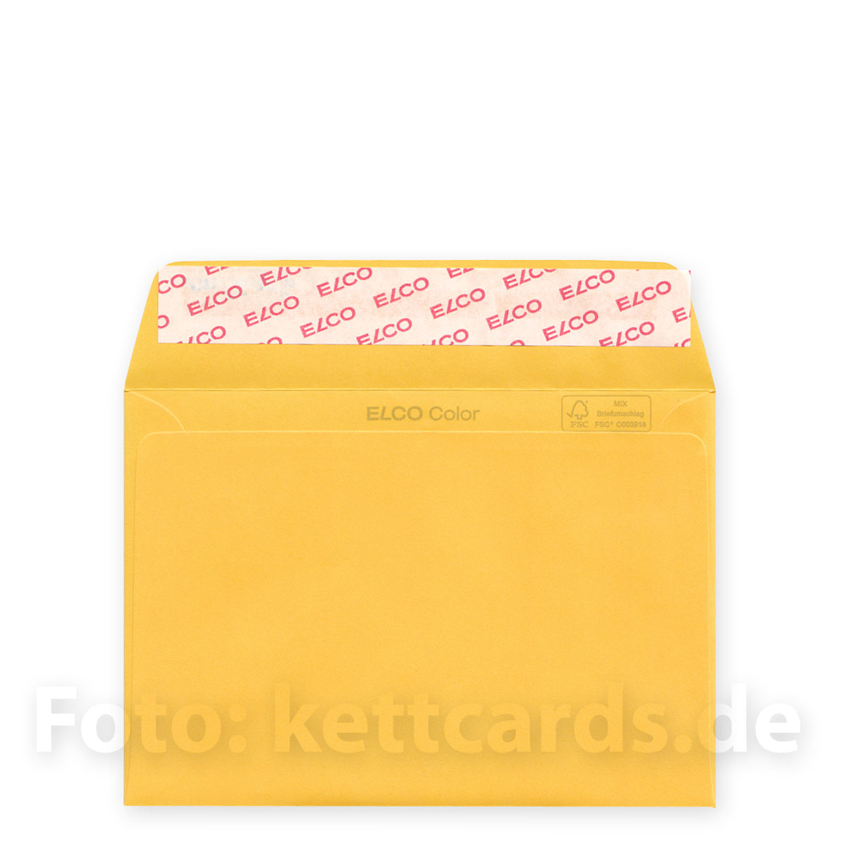 gelbe Umschläge DIN C6 haftklebend, Elco office color goldgelb