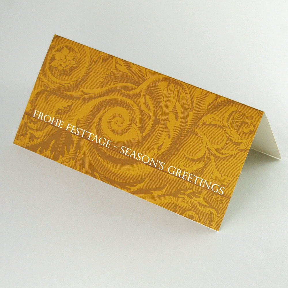 elegante Design-Weihnachtskarten: Frohe Festtage - Season´s Greetings