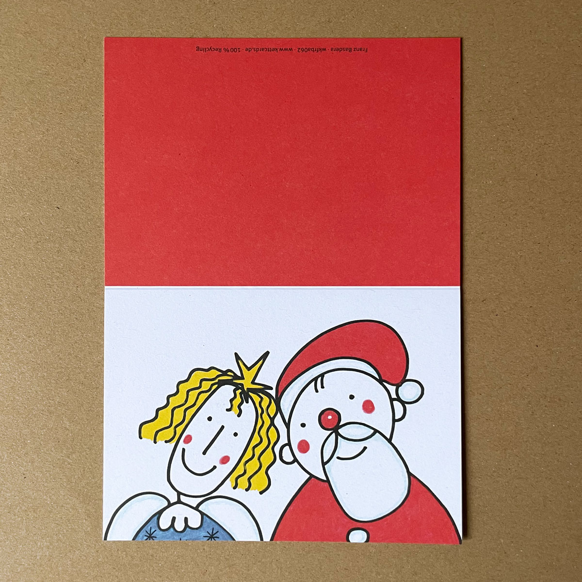 Gemeinsam!, witzige Recycling-Weihnachtskarten