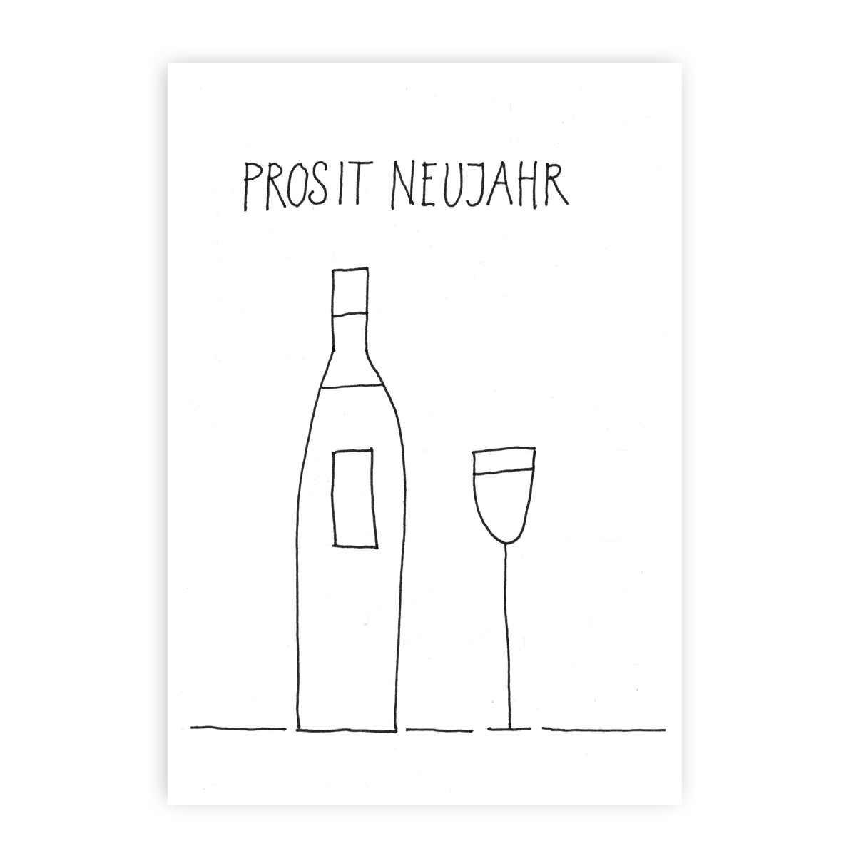 Prosit Neujahr, Neujahrskarten als Geschenkbegleitung