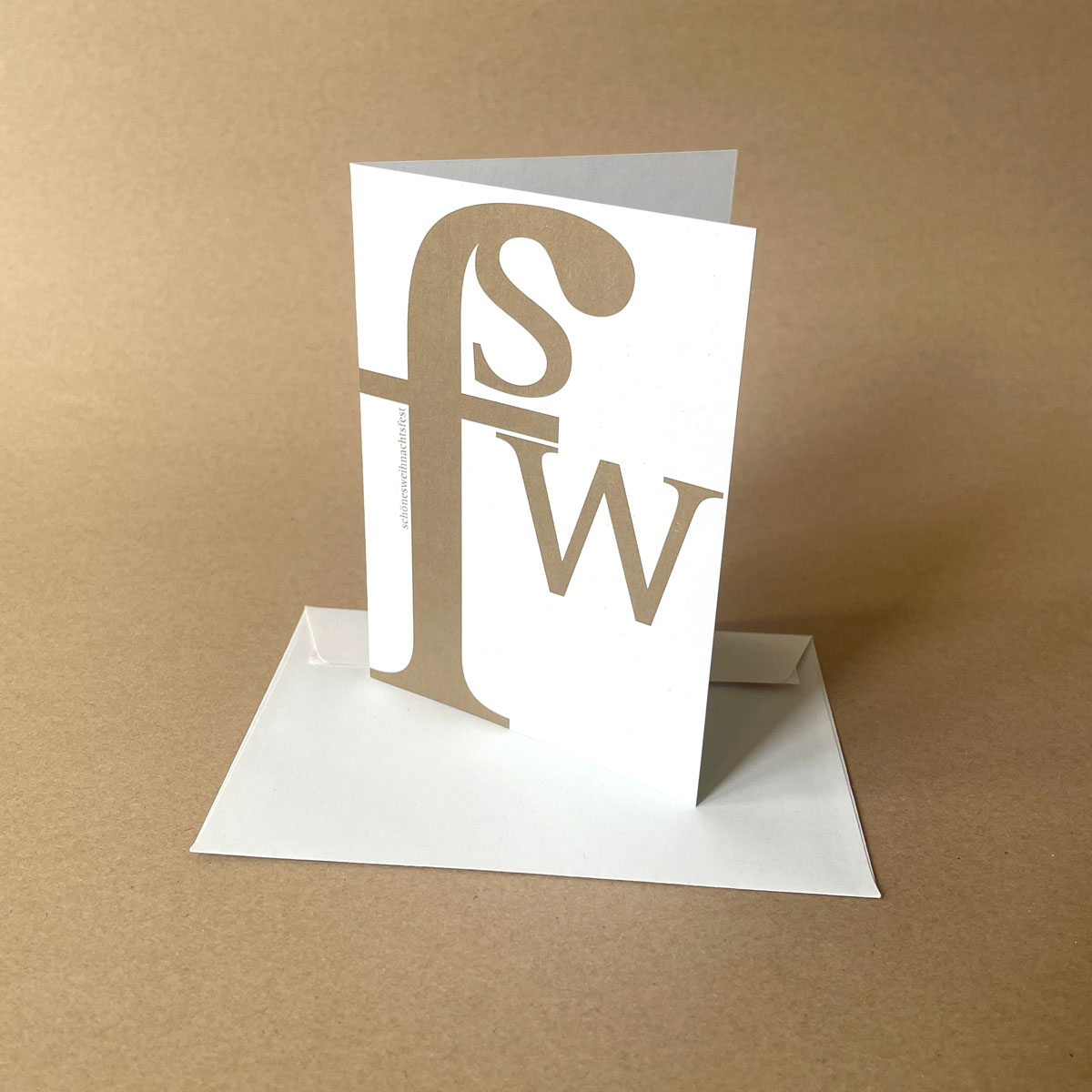 schönes weihnachtsfest, Weihnachtskarten mit Akronym