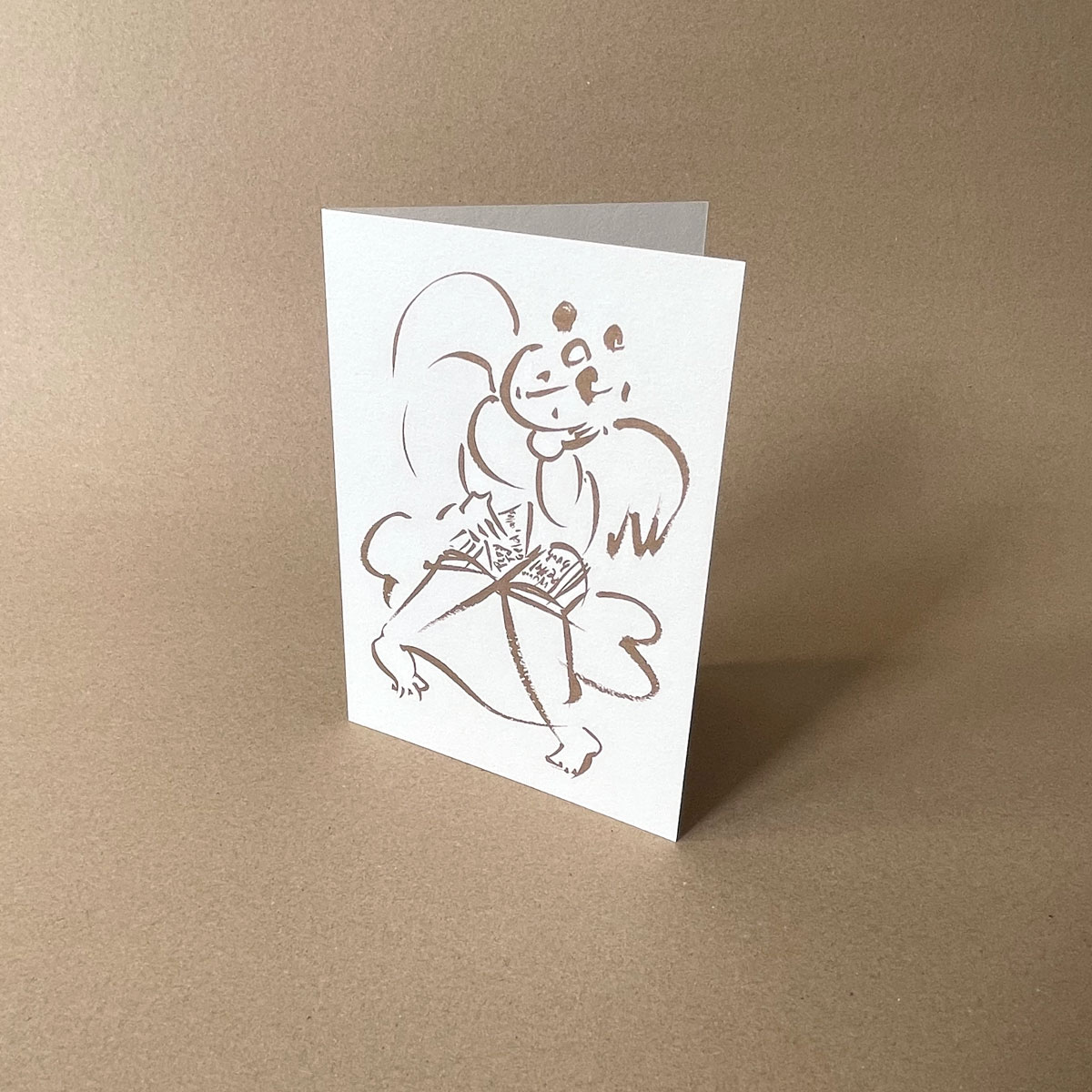 Engel mit Wunschzettel, illustrierte Weihnachtskarten