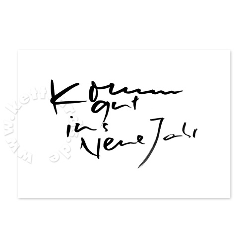 Komm gut ins neue Jahr - Neujahrskarten mit handschriftlicher Gestaltung