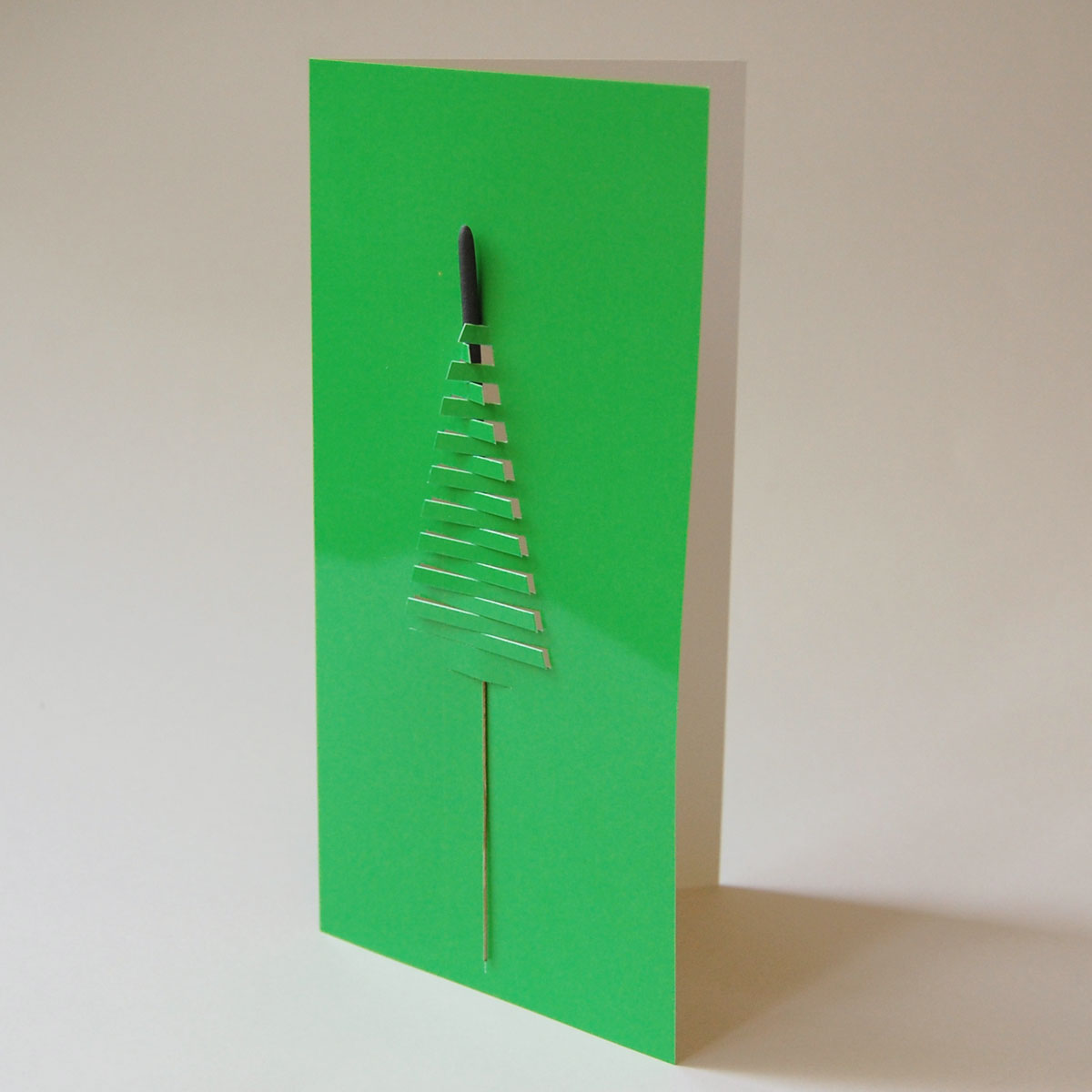 grüne Design-Weihnachtskarte
