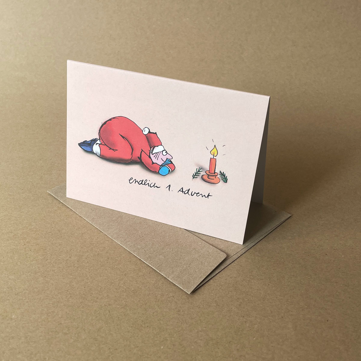 entspannte Adventskarten: endlich 1. Advent