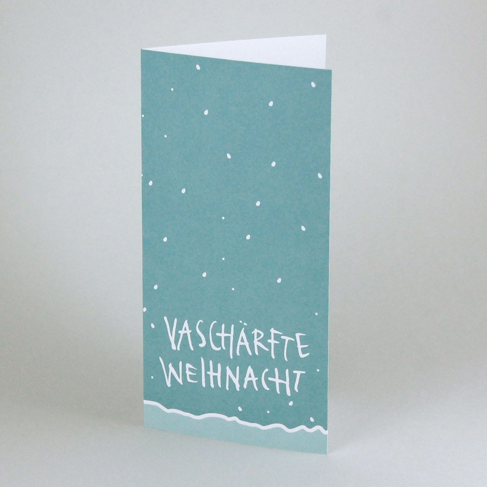 Vaschärfte Weihnacht, ausgefallene Berliner Weihnachtskarten mit Text