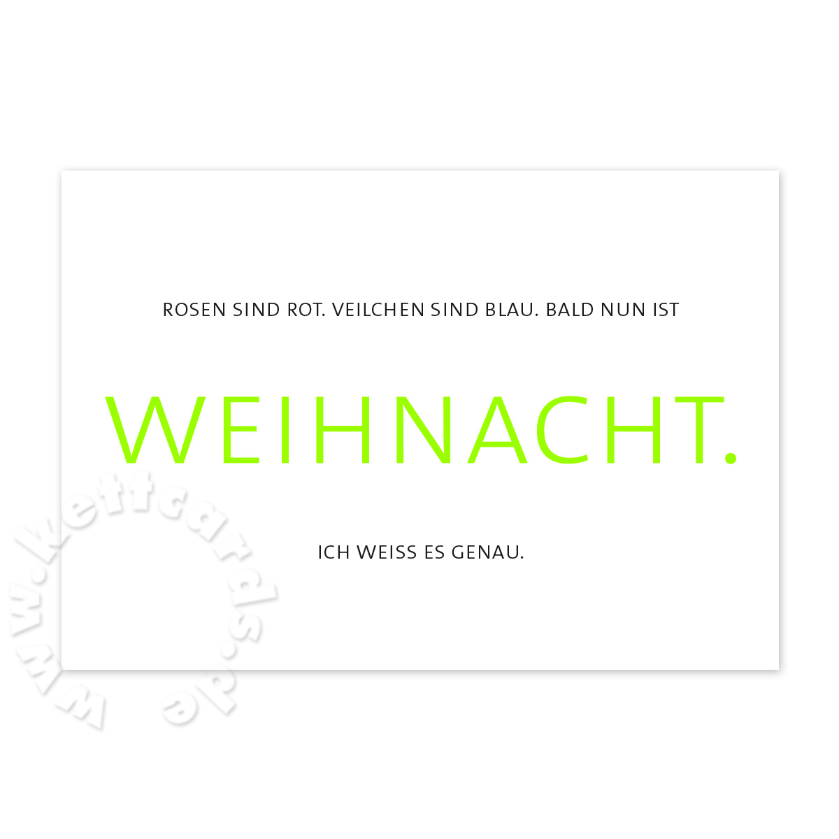 Rosen sind rot - Weihnachtskarten mit Neonfarben