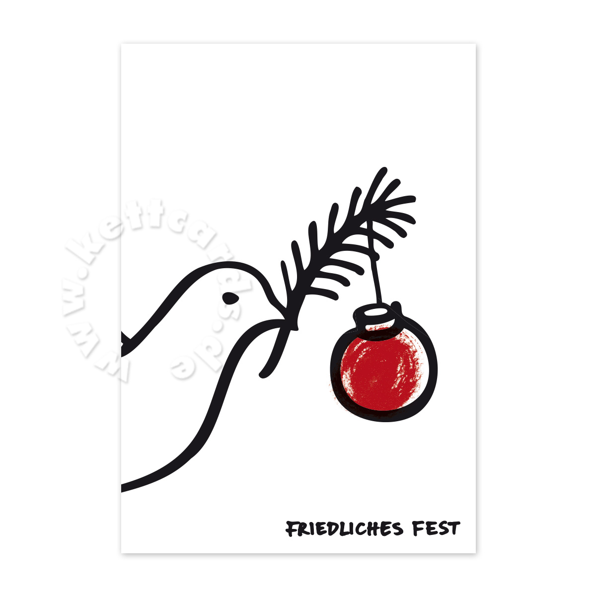 Friedliches Fest - Weihnachtskarten mit Friedenstaube