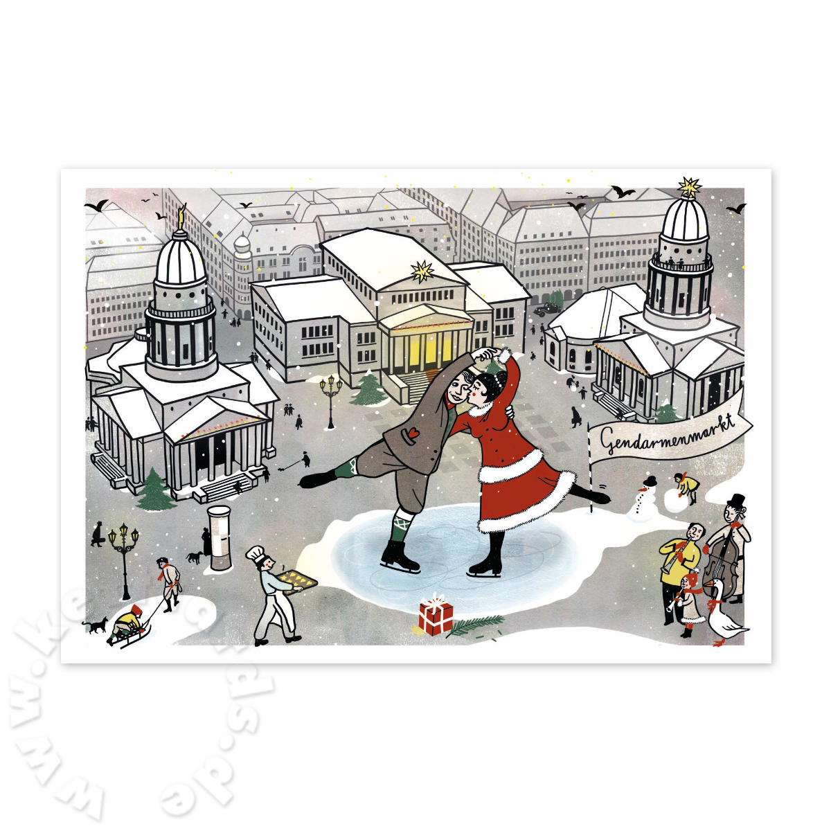 Gendarmenmarkt, Berliner Weihnachtskarten