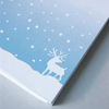 himmelblaues Briefpapier für Weihnachten