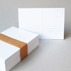 hochweiße Blanko-Postkarten mit Postkartenvordruck