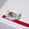 Briefpapier für Weihnachten mit verpackten Elefanten
