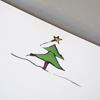 Briefpapier für Weihnachten mit Weihnachtsbaum