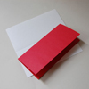 rotes Einlegepapier für DIN lang Karten
