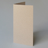 blanko Recycling-Glückwunschkarten in sandgrau, DIN lang