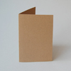 braune Recycling-Klappkarten in Packpapieroptik