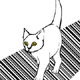 Katze läuft auf einem Strichcode, Animationen