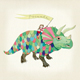 Triceratops, Bilderbuchillustration